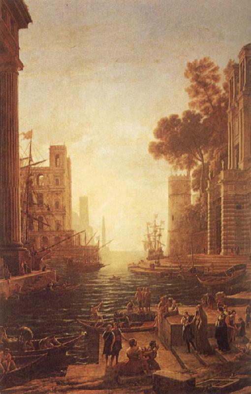 Claude Lorrain Embarkation of St Paula Romana at Ostia Spain oil painting art
